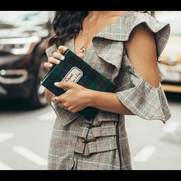 Self Portrait  midi length plaid dress US 0 UK 4 EUC - Picture 5 of 14